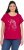 Ulla Popken Metallic Animal Cap Sleeve Graphic Tee Dark Raspberry - Tricouri imprimate pentru femei - 