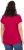 Ulla Popken Metallic Animal Cap Sleeve Graphic Tee Dark Raspberry - Tricouri imprimate pentru femei - 