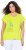Ulla Popken Half-Sleeve A-line V-Neck Boat Pattern T-Shirt Lime - Tricouri imprimate pentru femei - 