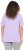 Ulla Popken Metallic Feather Short Sleeve Graphic Tee Lavender - Tricouri imprimate pentru femei - 
