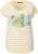 Ulla Popken Striped Short Sleeve Citrus Graphic Tee Sun Yellow - Tricouri imprimate pentru femei - 