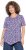 Ulla Popken Floral Pointed Hem Short Sleeve Tee Purple - Tricouri imprimate pentru femei - 