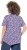 Ulla Popken Floral Pointed Hem Short Sleeve Tee Purple - Tricouri imprimate pentru femei - 
