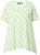 Ulla Popken Palm Tree Print Pointed Hem Tee Lett Lime - Tricouri imprimate pentru femei - 