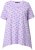 Ulla Popken Palm Tree Print Pointed Hem Tee Lavender - Tricouri imprimate pentru femei - 
