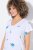Ulla Popken Cross Stitch Short Sleeve Tee Snow White - Tricouri imprimate pentru femei - Tricouri cu imprimeu pentru femei