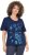 Ulla Popken Marine Print Short Sleeve Tee Ink Blue - Tricouri imprimate pentru femei - 