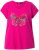 Ulla Popken Free Spirit Butterfly Cap Sleeve Graphic Tee Magenta Pink - Tricouri imprimate pentru femei - 