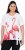 Ulla Popken Flamingo Short Sleeve Graphic Tee Off-White - Tricouri imprimate pentru femei - 