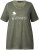 Ulla Popken Sunset Lettering Short Sleeve Graphic Tee Olive - Tricouri imprimate pentru femei - 