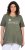 Ulla Popken Sunset Lettering Short Sleeve Graphic Tee Olive - Tricouri imprimate pentru femei - 