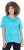 Ulla Popken Abstract Animal Print Short Sleeve Tee Deep Aqua - Tricouri imprimate pentru femei - 