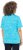 Ulla Popken Abstract Animal Print Short Sleeve Tee Deep Aqua - Tricouri imprimate pentru femei - 