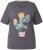 Ulla Popken Cactus Short Sleeve Graphic Tee Graphite Grey - Tricouri imprimate pentru femei - 