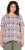 Ulla Popken Half-sleeve A-line V-neck Pointed Hem Animal Pattern T-shirt Pastel Rose - Tricouri imprimate pentru femei - 