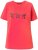 Ulla Popken Bow Short Sleeve Graphic Tee Light Red - Tricouri imprimate pentru femei - 
