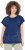 Ulla Popken Textured Paisley Motif Cap Sleeve Tee Navy - Tricouri imprimate pentru femei - 