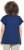 Ulla Popken Textured Paisley Motif Cap Sleeve Tee Navy - Tricouri imprimate pentru femei - 