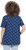 Ulla Popken Tile Print Short Sleeve Pleated Tee Dark Blue - Tricouri imprimate pentru femei - 