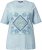 Ulla Popken Paisley Short Sleeve Graphic Tee Light Moss Green - Tricouri imprimate pentru femei - 