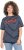 Ulla Popken Striped 1987 Boat Neck Tee Navy Blue - Tricouri imprimate pentru femei - 