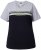 Ulla Popken Nostalgic Escape Performance T-Shirt Black - Tricouri imprimate pentru femei - 