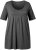 Ulla Popken Essential Front Pleat Tee Graphite Grey - Tricouri - 