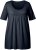 Ulla Popken Essential Front Pleat Tee Navy Blue - Tricouri - 