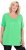 Ulla Popken Essential Front Pleat Tee Mint Green - Tricouri - 