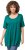 Ulla Popken Essential Front Pleat Tee Dark Emerald - Tricouri - 