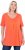 Ulla Popken Essential Front Pleat Tee Pink Coral - Tricouri - 