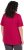 Ulla Popken Essential Front Pleat Tee Dark Raspberry - Tricouri - 