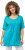 Ulla Popken Essential Front Pleat Tee Deep Aqua - Tricouri - 