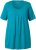 Ulla Popken Essential Front Pleat Tee Teal - Tricouri - 