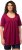 Ulla Popken Essential Front Pleat Tee Magnolia Red - Tricouri - 