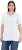 Ulla Popken Essential Notch Neck Stretch Tee Snow White - Tricouri - 