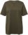 Ulla Popken Essential Notch Neck Stretch Tee Forest Green - Tricouri - 
