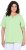 Ulla Popken Essential Notch Neck Stretch Tee Light Green - Tricouri - 