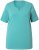 Ulla Popken Essential Notch Neck Stretch Tee Pale Green - Tricouri - 