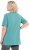 Ulla Popken Essential Notch Neck Stretch Tee Pale Green - Tricouri - 