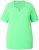 Ulla Popken Essential Notch Neck Stretch Tee Mint Green - Tricouri - 