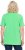 Ulla Popken Essential Notch Neck Stretch Tee Mint Green - Tricouri - 