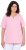 Ulla Popken Essential Notch Neck Stretch Tee Pink - Tricouri - 