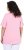 Ulla Popken Essential Notch Neck Stretch Tee Pink - Tricouri - 