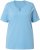 Ulla Popken Essential Notch Neck Stretch Tee Light Teal - Tricouri - 