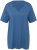 Ulla Popken Essential Notch Neck Stretch Tee Denim Blue - Tricouri - 