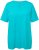 Ulla Popken Essential Notch Neck Stretch Tee Deep Aqua - Tricouri - 