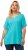 Ulla Popken Essential Notch Neck Stretch Tee Deep Aqua - Tricouri - 