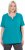 Ulla Popken Essential Notch Neck Stretch Tee Teal - Tricouri - 