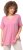 Ulla Popken Essential Notch Neck Stretch Tee Light Pink - Tricouri - 